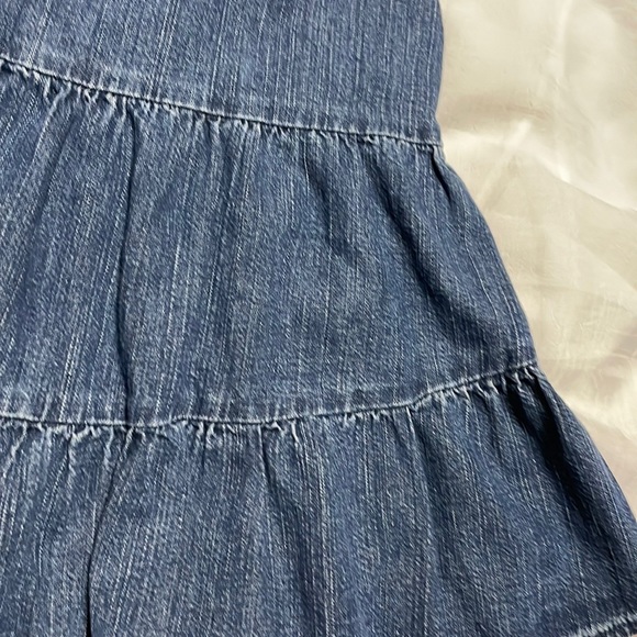 GAP Denim Tiered Skirt Size 0 - Picture 4 of 9